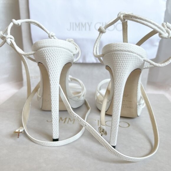 Jimmy Choo Lovella Wraparound Platform Sandals - Picture 15 of 15